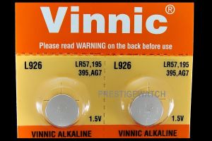 Bateria Vinnic 1,5V L926/AG7/G7/LR57/195/395/GP95A/SR927W