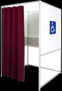 Kabina wyborcza - TYP G - dostosowana dla osób niepełnosprawnych