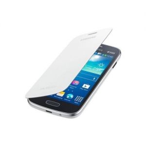 Oryginalne etui z klapką Samsung Flip Cover EF-FS727LW - białe - Samsung Galaxy Ace 3