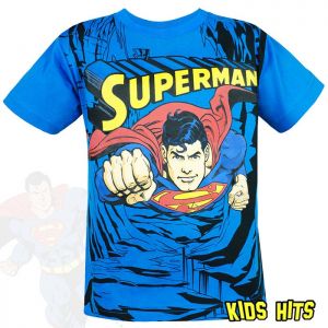 Koszulka Superman Cave niebieska 9 lat