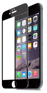 Hartowane szkło ochronne Zolti 0.3mm 9H dla Apple iPhone 6/6S z czarną ramką - Czarny