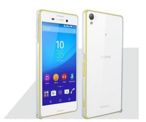 Obudowa Zolti Bumper Case Sony Xperia M4 Aqua Srebrna - Srebrny