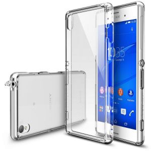 Obudowa Rearth | Etui Ringke Fusion Case + Folia ochronna | Sony Xperia Z3 | kolor Crystal View - Cr