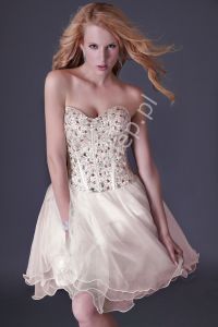 Sukienka na wesele z kryształkowo cekinowym gorsetem | sukienki na wesele