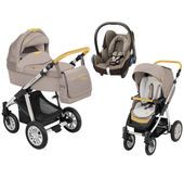 Wózek wielofunkcyjny 3w1 Lupo Dotty Baby Design + Cabrio Fix GRATIS (Denim beżowy)