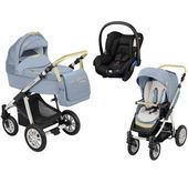 Wózek wielofunkcyjny 3w1 Lupo Dotty Baby Design + Citi GRATIS (Denim niebieski)