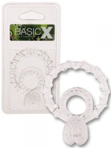 Basicx Double Cockring Clear 1inch