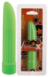 Basicx Multispeed Vibrator Green 5inch