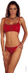 Top And Brief Set Red L