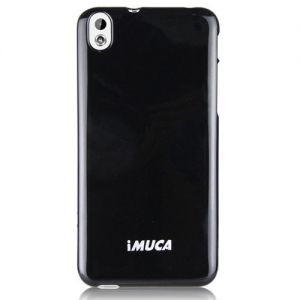 Obudowa etui iMUCA TPU Case + folia ochronna + rysik dla HTC Desire 800 / 816 - kolor czarny