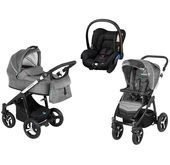 Wózek wielofunkcyjny 3w1 Lupo Husky Baby Design + Citi GRATIS (szary)