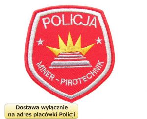 Emblemat Policji Miner - pirotechnik