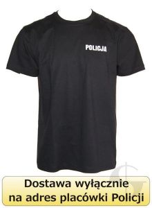 T-shirt czarny Policji