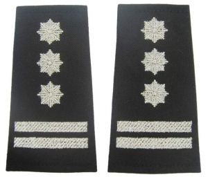 Pagony (pochewki) czarne Policji - inspektor