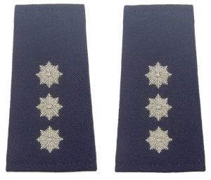 Pagony (pochewki) granatowe Policji - komisarz