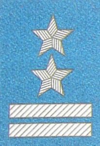 Stopień na beret WP (niebieski) - podpułkownik