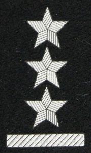 Stopień na beret WP (czarny / t) - porucznik