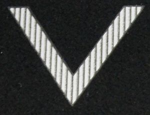 Stopień na beret WP (czarny / t) - sierżant