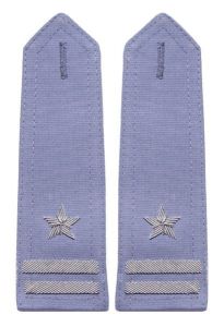 Pagony stalowe do koszuli Służby Więziennej - major (haft bajorkiem)