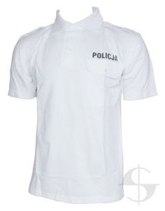 Koszulka polo biała Policji