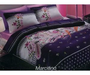 Pościel satynowa TAC Marciano Violet 100% bawełna