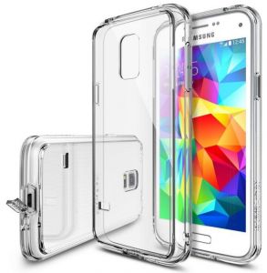 Obudowa Rearth | Etui Ringke Fusion Case + Folia ochronna | Samsung Galaxy S5 Mini | kolor Crystal V