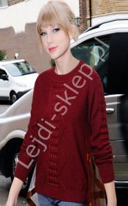 Sweter z tiulową pelerynką w stylu Taylor Swift