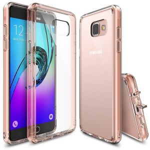 Obudowa Rearth | Etui Ringke Fusion Case + Folia ochronna | Samsung Galaxy A5 2016 | kolor Rose Gold