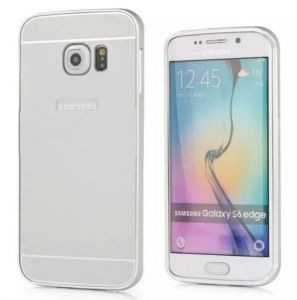 Obudowa Zolti Bumper Metal Samsung Galaxy S6 Edge Srebrna - Srebrny