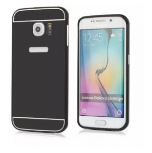 Obudowa Zolti Bumper Metal Samsung Galaxy S6 Edge Czarna - Czarny