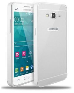 Obudowa Zolti Bumper Metal Samsung Galaxy Grand Prime Srebrna - Srebrny