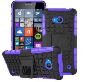 Pancerna obudowa etui Perfect Armor Microsoft Lumia 640 Fioletowa - Fioletowy