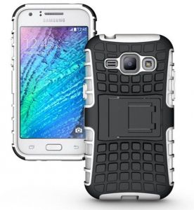 Pancerna obudowa etui Perfect Armor Samsung Galaxy J1 Biały - Biały