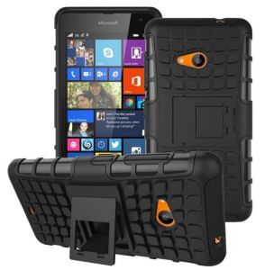 Pancerna obudowa etui Perfect Armor Microsoft Lumia 535 Czarny - Czarny