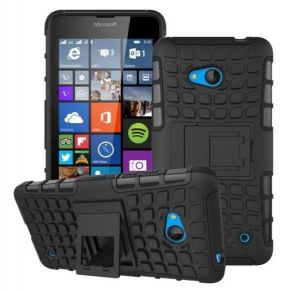 Pancerna obudowa etui Perfect Armor Microsoft Lumia 640 Czarna - Czarny