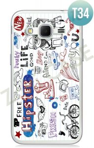 Etui Zolti Ultra Slim Case - Samsung Galaxy Core Prime - Hipster - Wzór T34 - T34