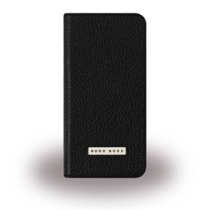 Hugo Boss Folianti Czarne | Skórzane etui typu książka Apple iPhone 5 / 5S / SE