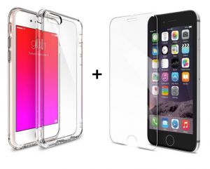 Zestaw | Rearth Ringke Fusion Crystal View + Szkło ochronne | Etui dla Apple iPhone 6 / 6S